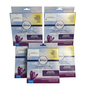 Febreze WASHABLE Vacuum Filter | Hoover #304087001 Fits Uprights Lot of 5 NEW